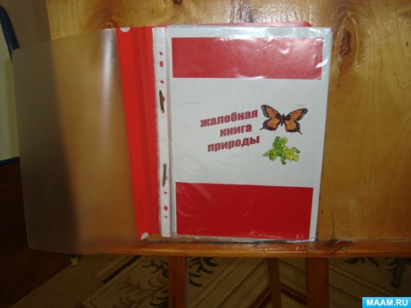 Жалобная книга природы в детском саду
