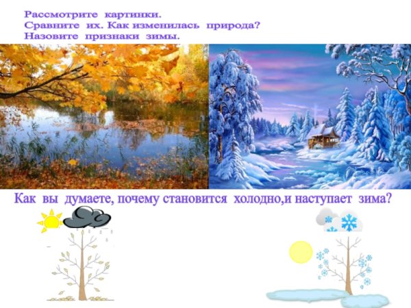 Времена года для дошкольников