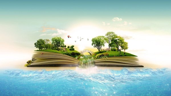 Природа на открытой книге