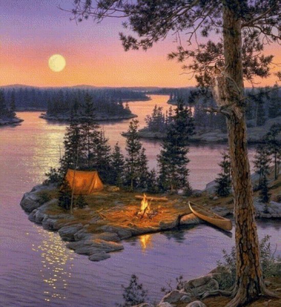 Ночь в море