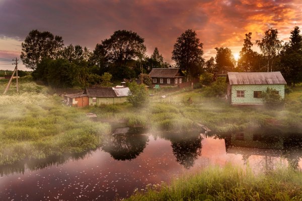 Природа река дом