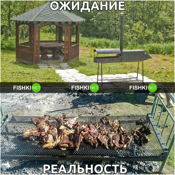 Шашлык ожидание реальность
