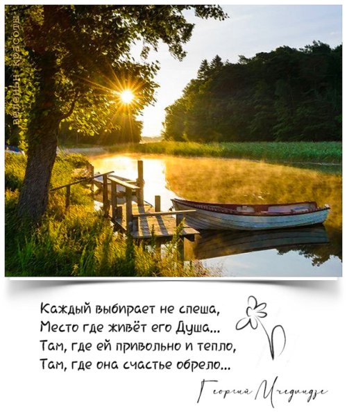 Природа лечит душу стихи