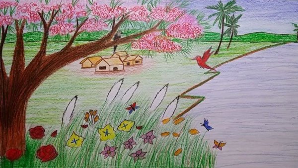 Рисунок на тему природа