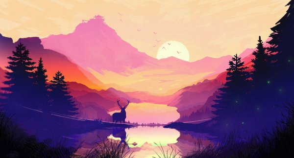 Пейзажи для срисовки