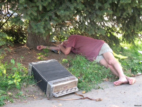 Пьяные на природе с палатками