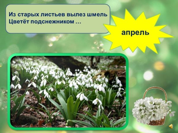 Апрель описание месяца