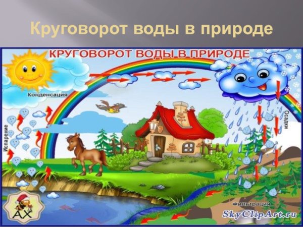 Круговорот воды в природе для детей