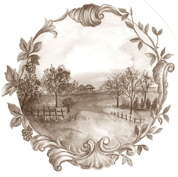 Пейзажи в круглых рамках