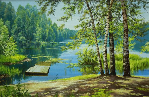 Художник Былич Александр.русские березы
