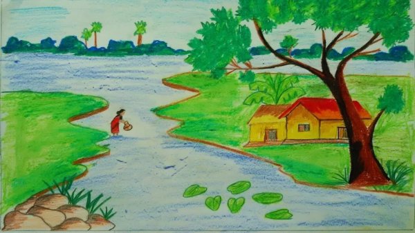 Рисунок на тему Весна карандашом