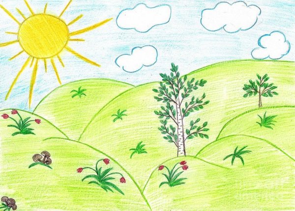 Пейзажи для срисовки