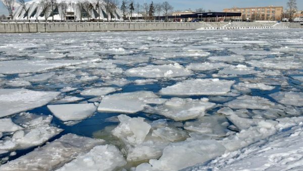 Ледоход на реке Кама