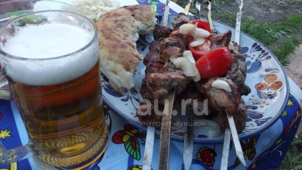 Шашлык и пиво на природе