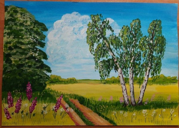 Родной край рисунок