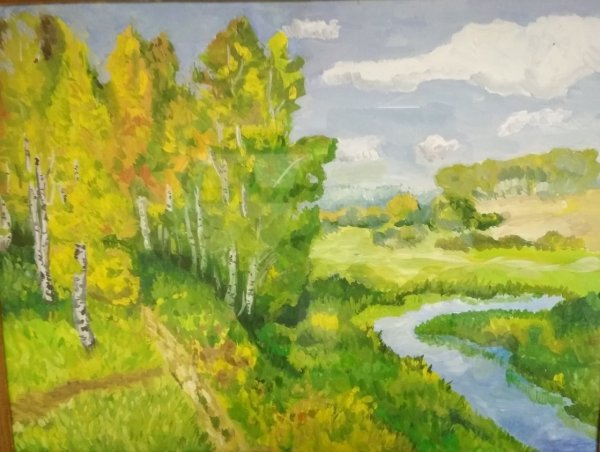 Рисование природа родного края в старшей группе