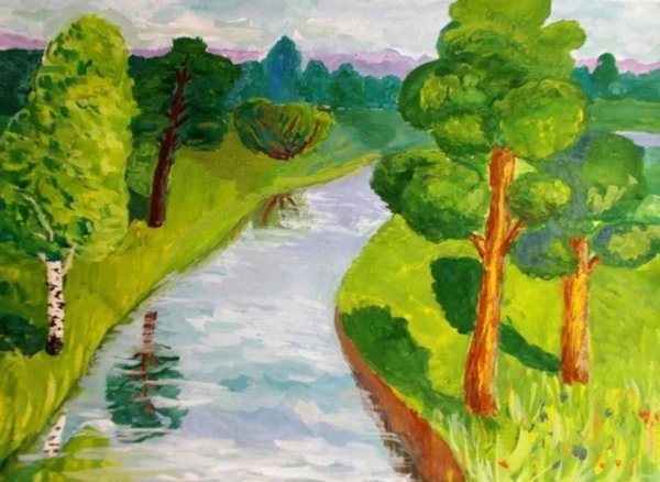 Детские рисунки природы