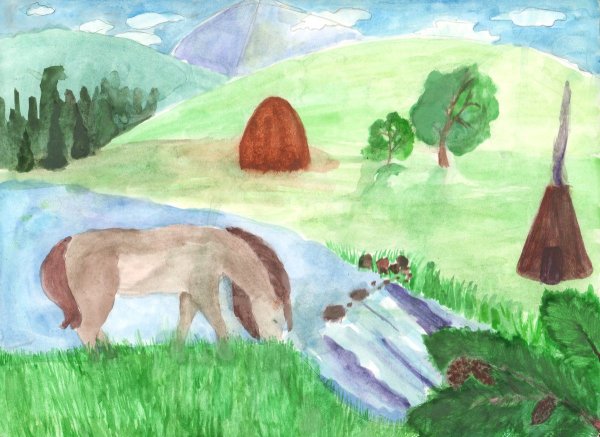 Природа Башкортостана рисунки
