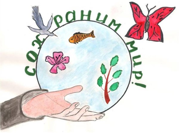 Плакат защита природы
