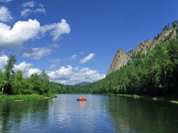 Красноярский край природа Енисей