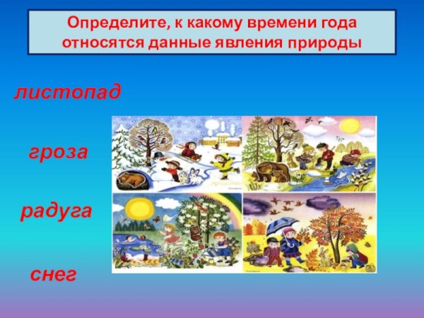Явления времен года