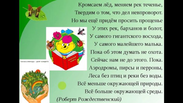 Бережное отношение к природе