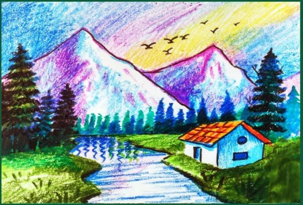 Пейзажи для рисования маслом для начинающих
