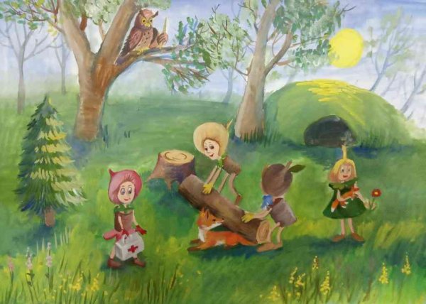 Эколята друзья и защитники природы рисунки