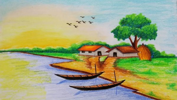 Пейзажи для срисовывания