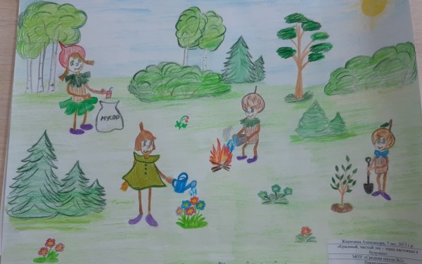 Рисунки Эколята защитники природы на конкурс