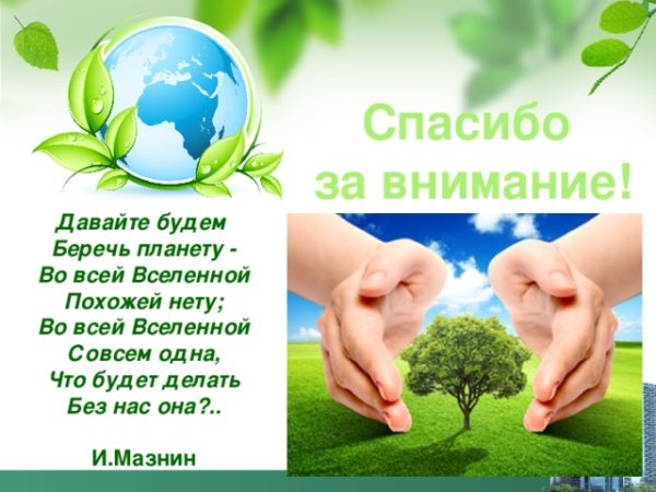 Спасибо за внимание приро