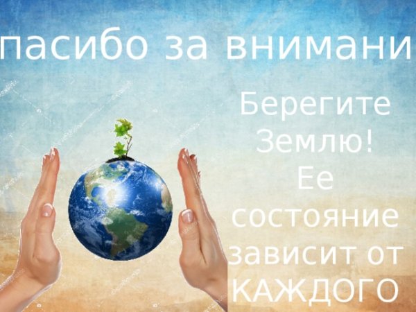 Конец презентации экология