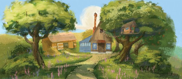 Деревенский дом Простоквашино