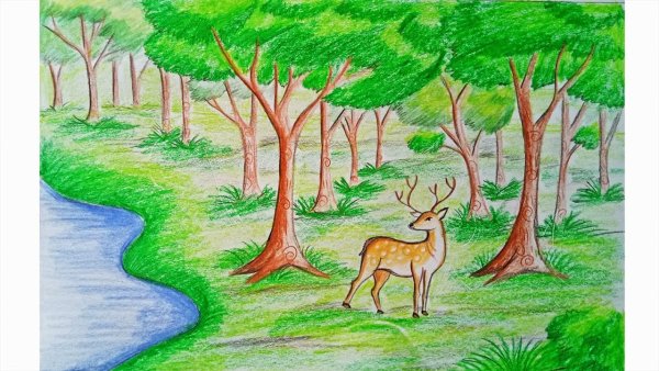Рисунок на тему природа