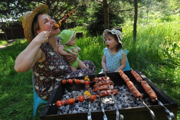 Шашлыки на природе с друзьями