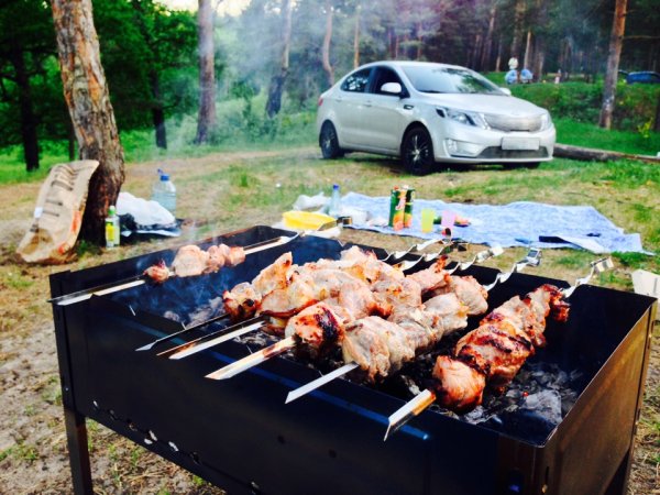 Шашлык в парке