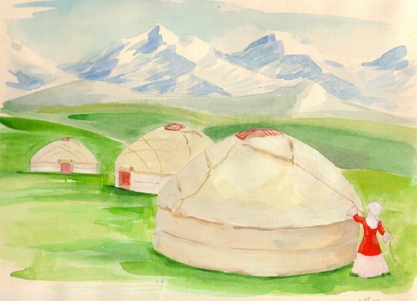 Кавказские горы в живописи