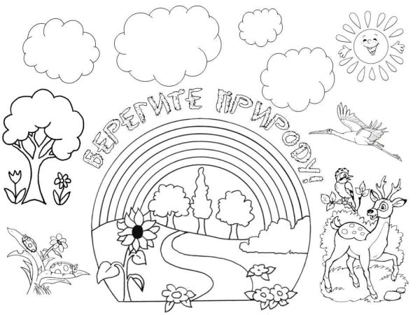 Рисунок берегите растения