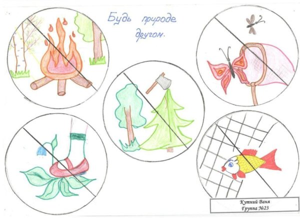 Рисунок на тему береги природу