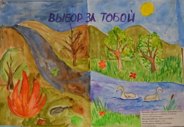 Рисунок на тему сохраним природу