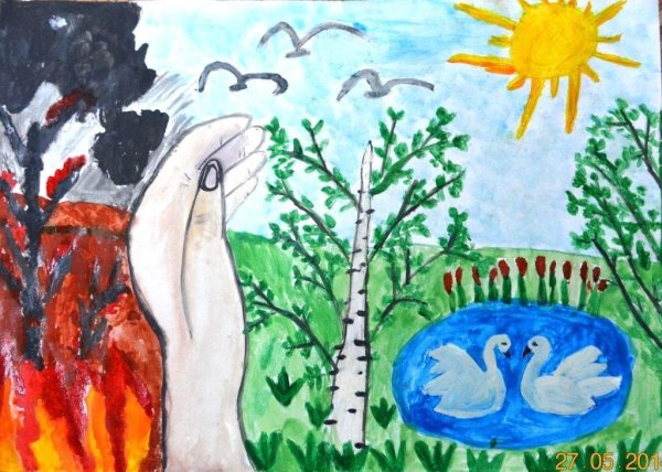Рисунок на тему сохранение природы