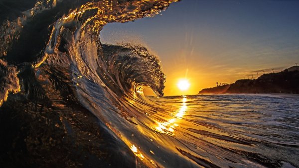 Водопад рассвет