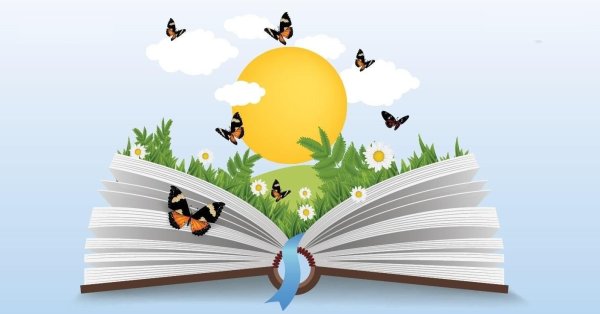 Раскрытая детская книга