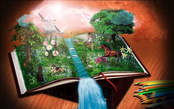 Открытая книга клипарт