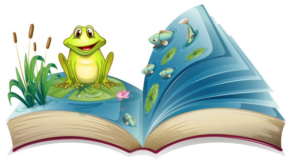 Раскрытая книга на природе