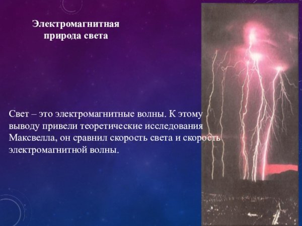 Волновая электромагнитная природа света