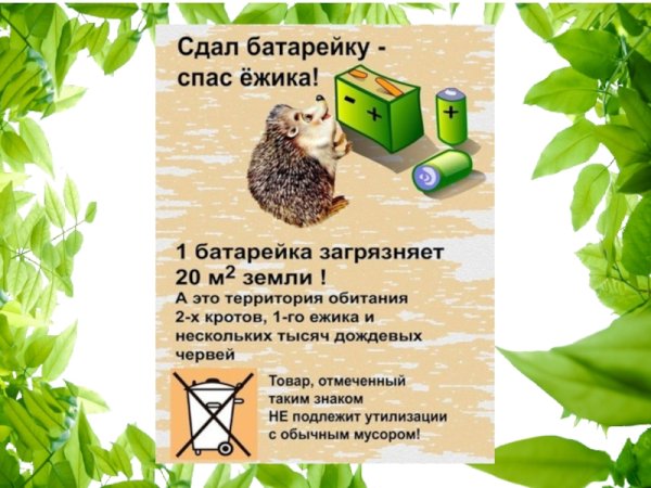 Акция батарейки сдавайтесь