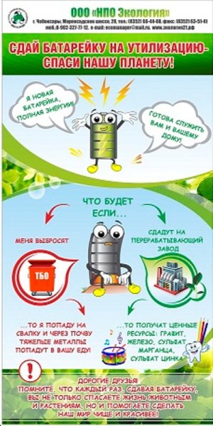 Сдай батарейку Спаси ежика