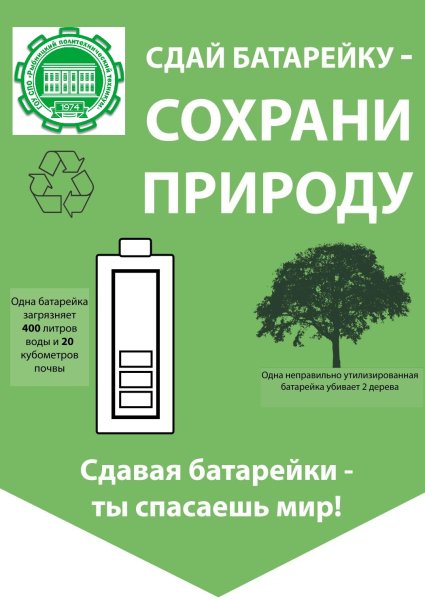 Акция по сбору отработанных батареек