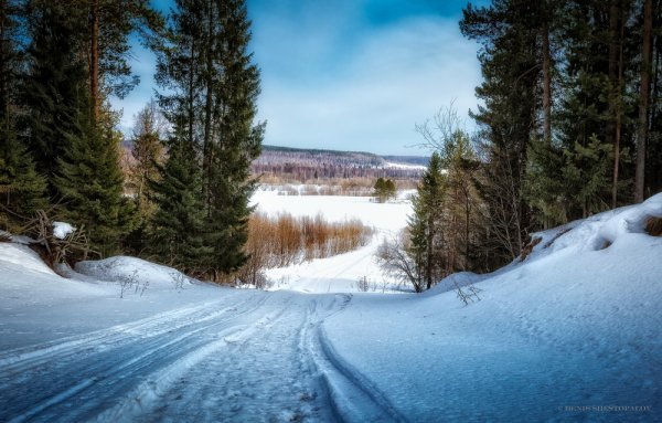 Река Печора осень Республика Коми